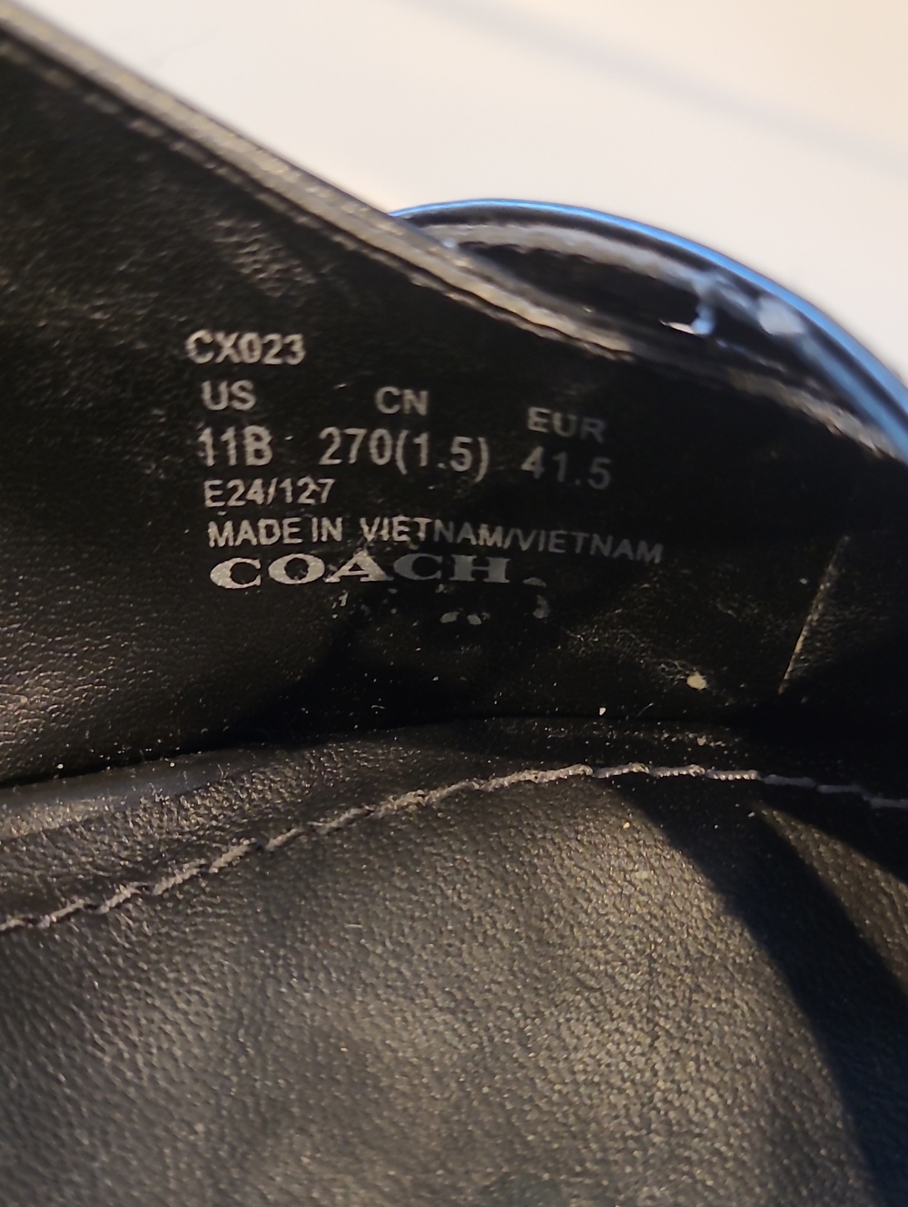 Coach Black Rowyn Classic Black Slingback Kitten Heels Size 11 - Picture 7 of 9
